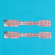 Short Tamper-Indicating Syringe Seals <br> with Preprinted Messages , 1000/Roll <br> Do Not Use If Seal Is Broken <br> HCL 7997