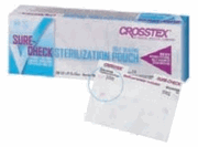 Sure-Check Self-Sealing Sterilization Pouch, <br> 3.5" x 9.0" , 200/Box <br> Crosstex SCS2
