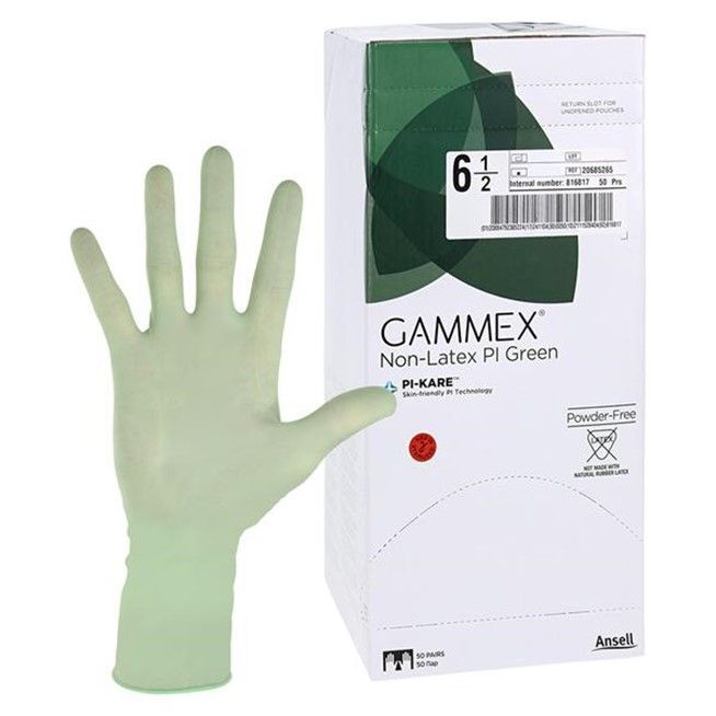 Surgical Glove GAMMEX NonLatex PI Green Size 6.5 Sterile Polyisoprene