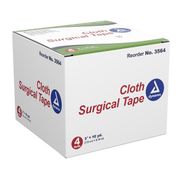 Surgical Tape  Non-Sterile 3"x10yd <br>Cloth Adhesive White Skin Absorbent <br>Disposable 4/Box <br> Dynarex 3564