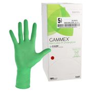 Surgical Underglove GAMMEX <br>  Non-Latex PI Underglove Size 5.5  <br>Sterile Polyisoprene Standard Cuff Length <br> Micro-Textured Green Chemo Tested <br> 50 Pairs/Box <br> Ansell 20687255