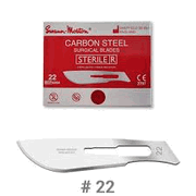  Swann-Morton Surgical Blade, <br> Sterile, #22 , 100/Box <br> Agri-Pro 618522