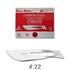  Swann-Morton Surgical Blade, <br> Sterile, #22 , 100/Box <br> Agri-Pro 618522