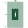 TomCat Surgical Spay and Neuter Drapes<br> Large Spay/Neuter - 28" x 50", <br> 1" x 6" Fenestration ,  1/Pack <br> ANIMAL HOSPITAL SUPPLY  10-503A