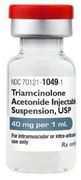 Triamcinolone Acetonide Injection<br>  40mg/mL SDV 1mL , Each <br> Amneal 70121104905