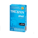 Trojan Enz<br> Lubricated condoms <br> 12's vertical pack , 48 Condoms