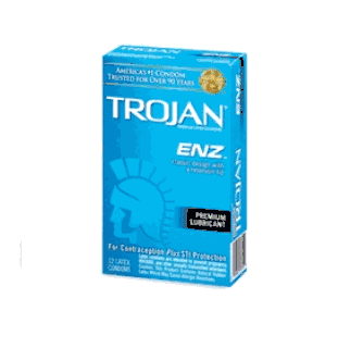 Trojan Enz<br> Lubricated condoms <br> 12's vertical pack , 48 Condoms