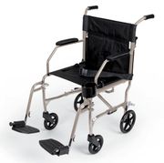  Ultralight Transport Chairs <br> ULTRALIGHT, SILVER <br> Medline MDS808200SLSR
