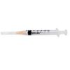 VetriJec Soft Pack 1cc Luer Slip Syringe <br> with Tri-Beveled Needle, <br> Orange, 25g x 5/8" , 100/Box <br> Vetone 670236