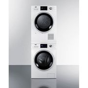 Washer/Heat Pump Dryer Combination <br> Cabinet White <br> Summit LSWD24