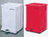 Waste Can Epoxy Steel <br>8gal Step-On Self-Closing Lid <br>Red Each <br>Detecto P-32R