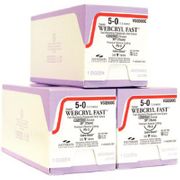  Webcryl Fast Cobra Black Sutures <br>VGQ494C, size 4-0 , 18" (P-3) - 12/Box <br>PATTERSON 21275043 