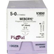  WebCryl Sutures V385U <br> Size 5-0 ,  18" (C-3) - 12/Box <br> PATTERSON 21275167 