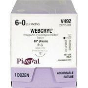  WebCryl Sutures VG492 <br> Size 6-0 , 18" (P-3) <br> PATTERSON 21275169