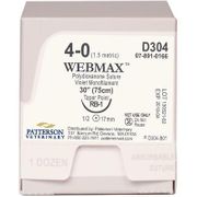  WebMax Sutures D304 <br> Size 4-0 , 30" (RB-1) - 12/Box <br>PATTERSON 21275291  