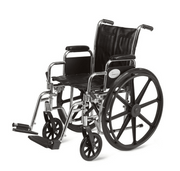 Wheelchair, 20" W x 16" D, Desk,<br>  Elevating Leg Rests, Chrome Finish, <br>300 lb Weight Capacity <br> Cardinal CW0005CEL	