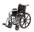 Wheelchair, 22" W x 18" D, <br> Desk, Elevating Leg Rests, <br>Chrome Finish, 500 lb Weight Capacity <br> Cardinal CW0006CEL