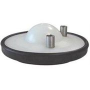 White Poly Fresh Cow Lid <br> w/Two 5/8"  SS Nipples--Complete <br> Coburn 140427