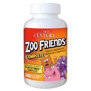 ZOO FRIENDS<br> COMPLETE CHEWABLE<br>300/pack <br> 21st Century 740985270837