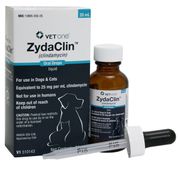 ZydaClin (Clindamycin) <br> Oral Drops for Dogs and Cats,<br> 20mL , 12/Case <br> Vetone 510143