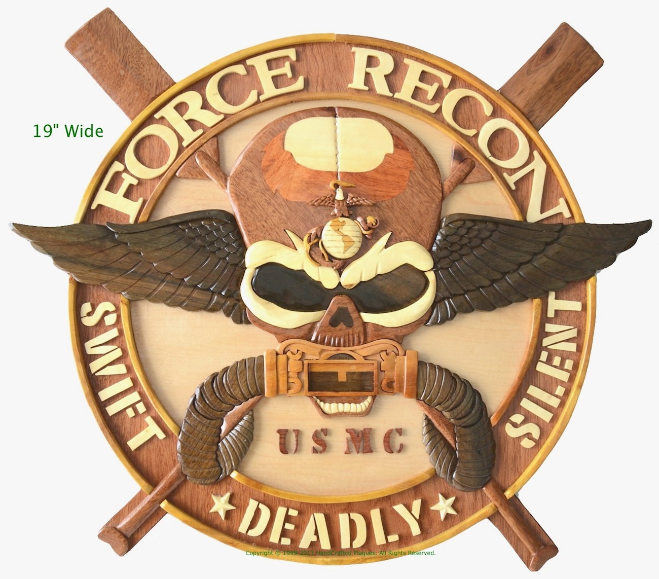 USMC Recon Marine Cap With Parachute Wing Embroidery - Custom Military Hat