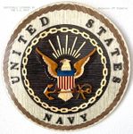 U.S. NAVY EMBLEM WOOD ART