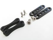 4 bolt hood latch hardware set black anodize