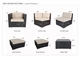 Fully Assembled Ohana Depot 8 Piece Outdoor Patio Wicker Furniture Couch Conversation Set