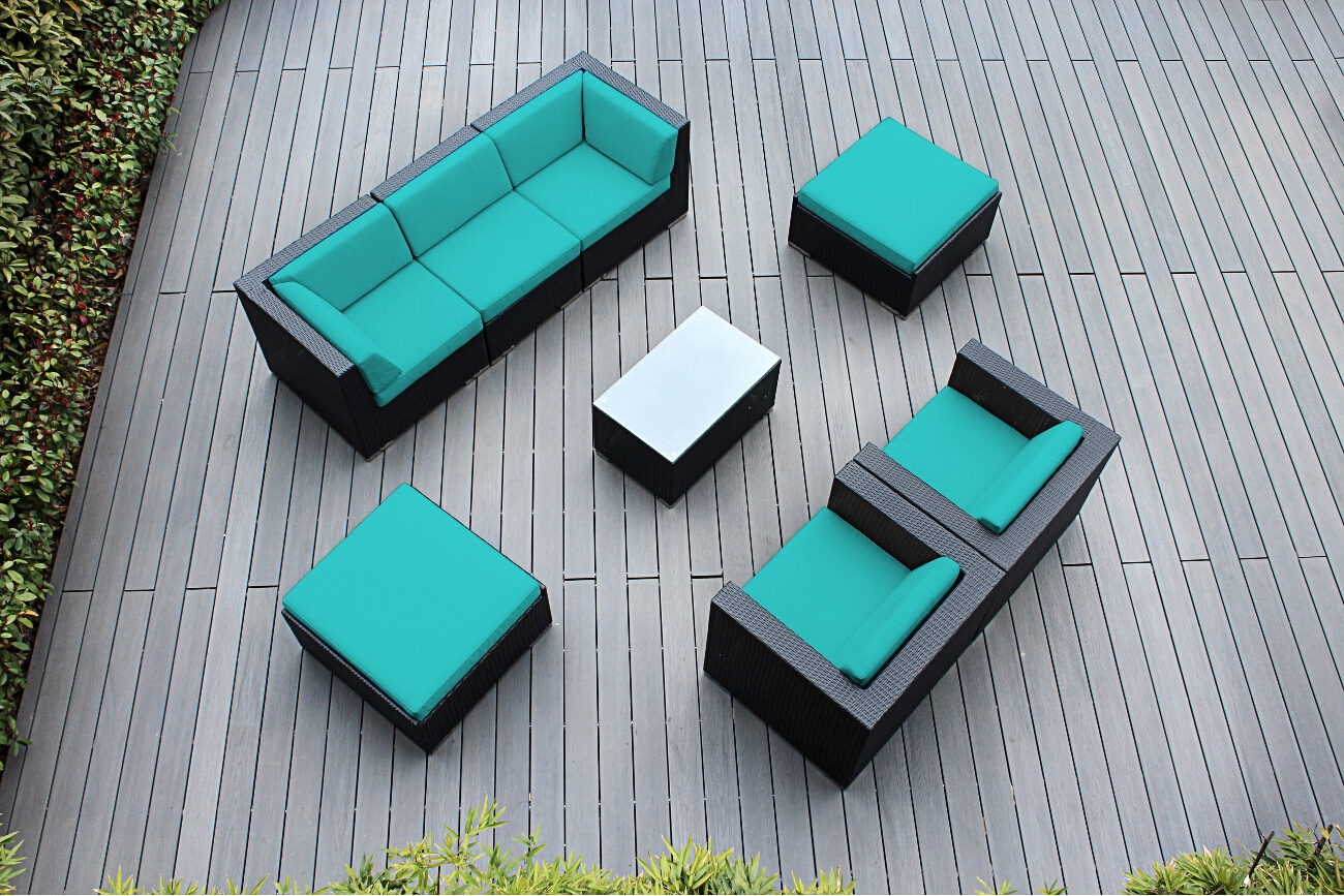 Beautiful Outdoor Patio Wicker Furniture Deep Seating 8 pc