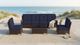 Fully Assembled Ohana 7-Piece Summit Collection Outdoor Patio Wicker Seating Set, Oversized High-Back Chairs with 6" RainShield Cushions