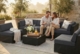 Fully Assembled 7-Piece Outdoor Patio Sectional,  Wicker Furniture Set with 6" RainShield Waterproof Cushions