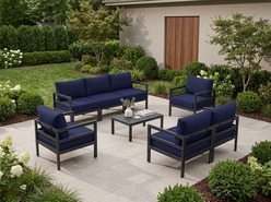 Fully Assembled Rainshield Aluminum Patio furniture 8 piece Sectioinal with 6 inch Water protection cushion Fully Assembled Rainshield Aluminum Patio furniture 8 piece Sectioinal with 6 inch Water protection cushion