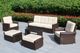 Ohana Depot 8 Piece Outdoor Patio Wicker Furniture Oversize Seating Set with High Tall Back & 6 inch Rainshield Cushions - Now at $1979