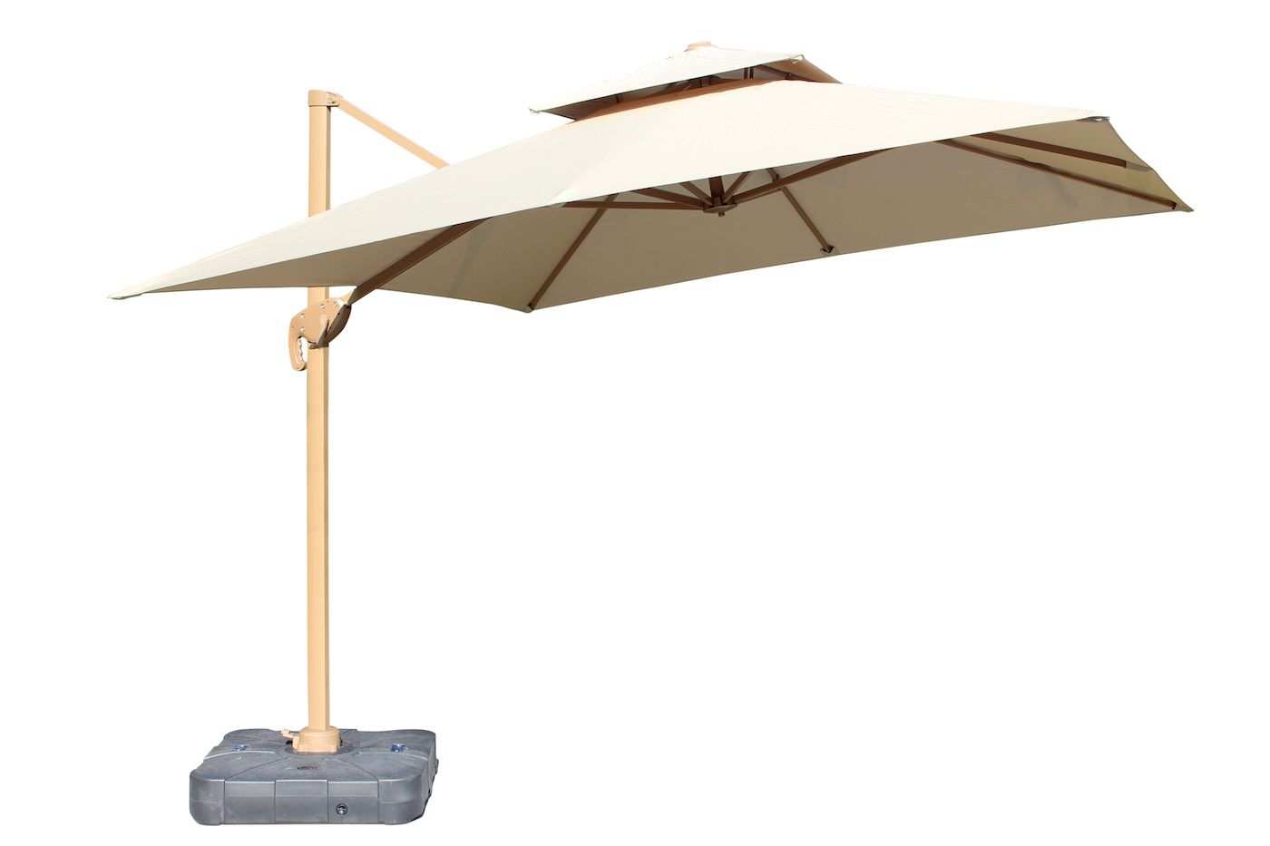 bj's wholesale club patio umbrellas Berkley Jensen 11' Offset Umbrella w/LED Lighting, Blue