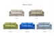 Vela 3 Piece Upholstered Modular Deep Seating Sofa