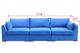 Vela 3 Piece Upholstered Modular Deep Seating Sofa