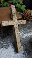 Brown Speckled Granite Wall Cross 