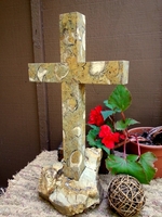 Ceil's Limestone Standing Cross on Limestone