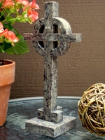 Granite Celtic Cross - For Tabletop Use - Speckled Grays