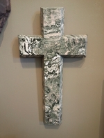 Granite Earth View Wall Cross 