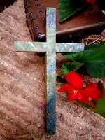 Green and Blue Granite Wall Cross I