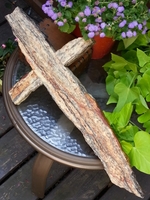 Large Rough Faced Granite Wall Cross - Rust, Ivory, Gray