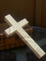 Marble Wall Cross - Beige