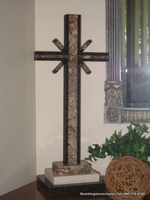 Oversized Standing Granite Cross - Indoor or Outdoor Garden