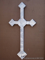 Oversized Travertine Wall Cross - Indoor or Outdoor Use, 2-  24 inch