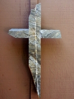 Quartzite Wall Cross - With White Stripe 