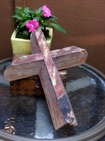 Red Plum Creek Angled Cut Wall Cross , Broken Edges 