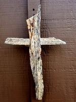 Rough Granite Wall Cross -  Grays,  Golden Red  II Aysymetrical 