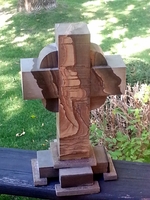 Sandstone Celtic Cross - Brown and Gray Sandstone Celtic Cross - Brown and Gray