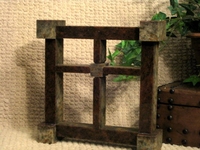 Standing Cross - Brown Square Hollow 